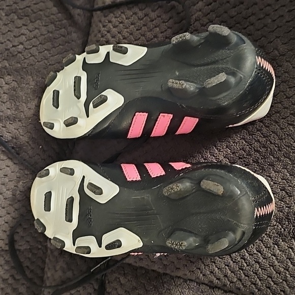 Adidas Black and Pink Sneakers with Signature Stripes - Picture 3 of 4